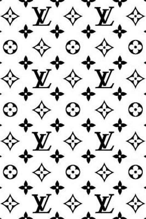 lv black and white logo